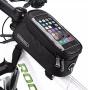 HLM Bike Bag Bicycle Front Tube Frame Cycling Package Bags 5.7 inches Touch Screen Mobile Phone Bags Bicycle Accessories