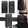 Takfox Phone Holster for Samsung Galaxy S20 S10 S10e S9 S8 S7 Edge,Note 10 Note 9 Note 8,A10e A20 A30 A50, J7 J3 Cell Phone Belt Clip Holster Premium Leather Carrying Phone Pouch w Card Holder,Black