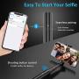 Vproof Selfie Stick Bluetooth, Lightweight Aluminum All in One Extendable Selfie Sticks Compact Design for iPhone 11 Pro Max/11 Pro/11/XS/XS Max/XR/X/8/8 Plus/7/6s/6, Galaxy S10/S9/S8/S7/S6/Note, More
