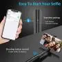 Vproof Selfie Stick Bluetooth, Lightweight Aluminum All in One Extendable Selfie Sticks Compact Design for iPhone 11 Pro Max/11 Pro/11/XS/XS Max/XR/X/8/8 Plus/7/6s/6, Galaxy S10/S9/S8/S7/S6/Note, More Vproof Selfie Stick Bluetooth, Lightweight Aluminum All in One Extendable Selfie Sticks Compact Design for iPhone 11 Pro Max/11 Pro/11/XS/XS Max/XR/X/8/8 Plus/7/6s/6, Galaxy S10/S9/S8/S7/S6/Note, More