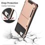 Vofolen Case for iPhone 6s 6 7 8 SE2 Case Wallet Credit Card Holder ID Slot Pocket Scratch Resistant Dual Layer Protective Bumper Rubber Armor Hard Shell Cover for iPhone 6 6s 7 8 SE 2020 (Rose Gold)