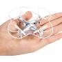 Mini Quadcopter Drone + FREE Wall Charger - Beginner Flying RC Helicopter Drone for Kids and Adults - Small, Rugged, Easy-to-Use 6-Axis Gyro, Advanced Stunt Controller, LED Light System by Duddy