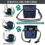 PetAmi Dog Treat Pouch | Dog Training Pouch Bag with Waist Shoulder Strap, Poop Bag Dispenser and Collapsible Bowl | Treat Training Bag for Treats, Kibbles, Pet Toys | 3 Ways to Wear