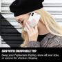 PopSockets PopGrip: Swappable Grip for Phones & Tablets - White on Black