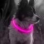 USB Rechargeable LED Dog Collar - Glowing Pet Collar for Dogs, Light Up Doggy Collars Keep Your Dogs Be Seen& Be Safe Adjustable Size Flashing Collars
