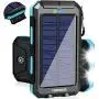 Solar Charger 20000mAh YOESOID Portable Outdoor Waterproof Solar Power Bank Camping External Battery Packs with Dual USB Output 2 Led Light Flashlight Compatible Most Smart Phones and Tablets Solar Charger 20000mAh YOESOID Portable Outdoor Waterproof Solar Power Bank Camping External Battery Packs with Dual USB Output 2 Led Light Flashlight Compatible Most Smart Phones and Tablets