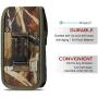 Military Grade Camo Case w/ Storage Credit Card Pocket, Compatible w/iPhone Xs Max XR iPhone 8 Plus,7 Plus,6s Plus, OnePlus 6T Rugged Canvas Pouch Holster Carrying Bag Fits Phone THICK CASE (Large)
