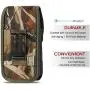 Military Grade Cell Phone Camo Case, Outdoor Carry Pouch Belt Clip Compatible w/ [iPhone 6 6S 7 8 X XR XS (4.7)] Galaxy S20 Kyocera DuraForce rugged Canvas Holster Fits Phone w/ THICK CASE (Medium)