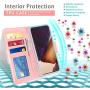 FYY [Resist Harmful Organism] [RFID Blocking] Case for Samsung Galaxy Note 20 Ultra 6.9", PU Leather Wallet Case with [Kickstand Function] and[Card Holder] for Galaxy Note 20 Ultra 6.9" Rose Gold