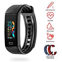 Nobranded Fitness Tracker HR with Blood Pressure Sleep Monitor - 2020 Upgraded Activity Tracker Watch with Heart Rate Monitor Pedometer Calorie Counter and 14 Sports Tracking for Women Kids Men Gift