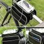 MUMA Bike Frame Bag with Mobile Phone Holder, Waterproof Bicycle Top Tube Pouch, for iPhone Samsung Smart Phone Up to 6.5 MUMA Bike Frame Bag with Mobile Phone Holder, Waterproof Bicycle Top Tube Pouch, for iPhone Samsung Smart Phone Up to 6.5