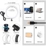 Selfie Ring Light with Tripod Stand with Phone Holder for, Live Stream,Self-Portrait Shooting (Black,1 X Fill Light +1 X Mobile Phone Clip, 11.8in)