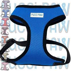 Pucci Paw Dog Harness No Pull Easy Walk for Dogs Cushioned Extra Padding Comfortable Mesh Pet Harness Breathable All Weather Light Weight Strong Puppy Small Medium Large Dog