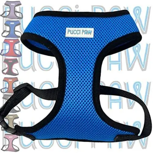 Pucci Paw Dog Harness No Pull Easy Walk for Dogs Cushioned Extra Padding Comfortable Mesh Pet Harness Breathable All Weather Light Weight Strong Puppy Small Medium Large Dog Pucci Paw Dog Harness No Pull Easy Walk for Dogs Cushioned Extra Padding Comfortable Mesh Pet Harness Breathable All Weather Light Weight Strong Puppy Small Medium Large Dog