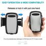 Crazefoto Car Phone Mount,CD Slot Car Phone Holder Universal Car Cradle Mount with Three-Side Grips and One-Touch Compatible with iPhone11/11Pro/X/8/8Plus/7/7Plus/6s/6P,Galaxy S5/S6/S7/S8, Google etc