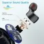 Kurdene Small Wireless Earbuds,Bluetooth Earbuds with Charging Case Bass Sounds IPX8 Waterproof Sports Headphones with Mic Touch Control 24H Playtime for iPhone/Samsung/Android-Black