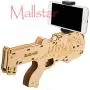 AR Games Gun Augmented Reality Bluetooth Game Controller with Cell Phone Stand Holder Portable and Eco-Friendly Wood AR Toy with 360° AR Games for iPhone Android (Medium) AR Games Gun Augmented Reality Bluetooth Game Controller with Cell Phone Stand Holder Portable and Eco-Friendly Wood AR Toy with 360° AR Games for iPhone Android (Medium)