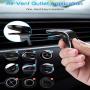 TT&C Magnetic Cell Phone Car Mount, Universal Air Vent Phone Holder Fits iPhone 11, XR, X, 8, 7S, 6Plus, Samsung Galaxy & Other Smartphones (Black & Silver)