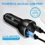 39W 12V Fast Dual USB Car Charger, Volport Metal 3A Rapid Charge Adapter with 2 Quick Charging 3.0 Port for Android Samsung Galaxy S10 S9 S8 Note 9 Note 8 LG Sony iPhone Xs Max XR X 8 Plus iPad Mini 39W 12V Fast Dual USB Car Charger, Volport Metal 3A Rapid Charge Adapter with 2 Quick Charging 3.0 Port for Android Samsung Galaxy S10 S9 S8 Note 9 Note 8 LG Sony iPhone Xs Max XR X 8 Plus iPad Mini