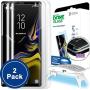 Galaxy Note 9 Screen Protector, [Dome Glass] Full 3D Curved Edge Tempered Glass Shield [Liquid Dispersion Tech] Easy Install Kit by Whitestone for Samsung Galaxy Note 9 (2018) - 2 Pack