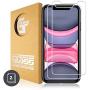 G-Armor Glass Screen Protector for iPhone 11, iPhone XR (2 Pack) - Ultra Clear Tempered Glass Protective Screen Cover, Phone Case Friendly, Accessories for 6.1-inch Apple iPhones