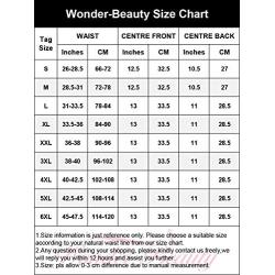 Wonder-Beauty Women Waist Trainer Corset Trimmer Belt Body Shaper Cincher Neoprene Sport Girdle with Zipper