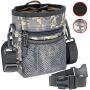 Tactical Dog Training Pouch Pet Treats Bag for Puppy Small Large Dogs Treat Pouch Waist Bag Treat Tote Carry Toys Kibble Snacks with Waist Belt Shoulder Strap Poop Bag Dispenser