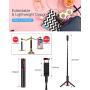 Selfie Stick Tripod, BlitzWolf Lightweight Aluminum All in One Extendable Phone Tripod Selfie Stick Bluetooth with Remote for iPhone 11/Xs MAX/XR/XS/X/8/8 Plus/7/7 Plus/6s, Galaxy S10/S9/S9 Plus, More
