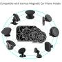 Mount Metal Plate 10 Pack for Magnetic Cell Phone Car Cradle-Less Mounts with 3M Adhesive,Stylish Universal Disc Replacement Sticker for Magnet iPhone Holder Mini Tablet GPS Stand 6 Round 4 Rectangle