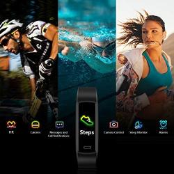 SIKADEER Fitness Tracker, Activity Tracker Waterproof Health Tracker with Blood Pressure Heart Rate Monitor, Sleep Monitor, Step Counter, Calories Fitness Watch for Women Men Kids