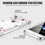 LUHOURI iPhone SE Case 2020,iPhone 8 Case,iPhone 7 Case with Screen Protector,Clear with Blooming Floral Flower for Girls Women,Protective Phone Case for iPhone 7 /iPhone 8/ iPhone SE2