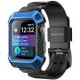 SUPCASE [Unicorn Beetle Pro] Case for Apple Watch 4 / Watch 5 [44mm], Rugged Protective Case with Strap Bands for Apple Watch Series 4 2018 / Series 5 2019 Edition (Blue)