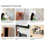 WOOD MEETS COLOR 5x7 8x10 Gallery Wall Picture Frames Set with Hanging Template, 11 Pcs Collage Photo Frames with Photo Mats,Black
