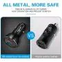 39W 12V Fast Dual USB Car Charger, Volport Metal 3A Rapid Charge Adapter with 2 Quick Charging 3.0 Port for Android Samsung Galaxy S10 S9 S8 Note 9 Note 8 LG Sony iPhone Xs Max XR X 8 Plus iPad Mini 39W 12V Fast Dual USB Car Charger, Volport Metal 3A Rapid Charge Adapter with 2 Quick Charging 3.0 Port for Android Samsung Galaxy S10 S9 S8 Note 9 Note 8 LG Sony iPhone Xs Max XR X 8 Plus iPad Mini