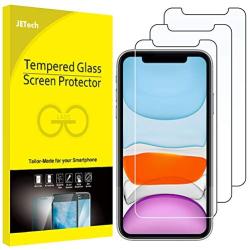 JETech Screen Protector for Apple iPhone 11 and iPhone XR, 6.1-Inch, Tempered Glass Film, 3-Pack