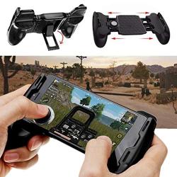 Portable Mobile Phone Game Controller Gamepad Holder Gaming Trigger for PUBG - Black