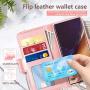 FYY [Resist Harmful Organism] [RFID Blocking] Case for Samsung Galaxy Note 20 Ultra 6.9", PU Leather Wallet Case with [Kickstand Function] and[Card Holder] for Galaxy Note 20 Ultra 6.9" Rose Gold