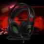 Homedoor SA-801 3.5mm Gaming Headsets with Microphone Over Ear Music Headphones Volume Control Black-green Compatible with PS4 New Xbox One Laptop Tablet PC Mobile Phones