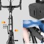 Efaster Bicycle Storage Frame Bag，100% Waterproof Bike Packing Bag，Triangle Large Cycling Tube Pouch Quick Release Frame Bag，Bicycle Front Mobile Phone Bag Bike Accessory Bag