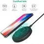 Fast Wireless Charger RAVPower 7.5W Compatible iPhone 11 Pro Max/Xs/XR/XS/X/8/8 Plus, with HyperAir, 10W Compatible Galaxy S10, S10+, Note 10+ and All Qi-Enabled Devices, Model: PR-PC014 Fast Wireless Charger RAVPower 7.5W Compatible iPhone 11 Pro Max/Xs/XR/XS/X/8/8 Plus, with HyperAir, 10W Compatible Galaxy S10, S10+, Note 10+ and All Qi-Enabled Devices, Model: PR-PC014