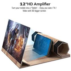 3D Phone Screen Amplifier- Foldable Phone Stander - 12" HD Suitable for Movies or Gaming with iPhone X/8/8 Plus/7/7 Plus/6/6s/6 Plus/6s Plus and All Other Smart PhonesALL Smart Phones