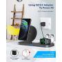 [2020 Latest] Wireless Charger, YEMO 3 in 1 Qi-Certified Wireless Charging Station for AirPods/Apple Watch Series 5/4/3/2/1,Fast Wireless Charging Stand for iPhone 11/11 pro/11 Pro Max/XS Max/XR