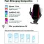 LUKKAHH R3 Wireless Car Charger Mount,Auto-Clamping Air Vent Phone Holder,10W Qi Fast Car Charging,Compatible iPhone 11/11 Pro/11 Pro Max/XS/XS Max/X/8/8+, Samsung Note9/Note10/S9+/S10+(Deep Black)