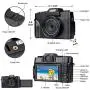 Digital Camera Vlogging Camera for YouTube 30MP Video Recorder Camcorder 180 Degree Rotation 3.0Inch LCD Screen 16X Digital Zoom KOMERY Interchangeable-Lens Digital Cameras, 2 Batteries Digital Camera Vlogging Camera for YouTube 30MP Video Recorder Camcorder 180 Degree Rotation 3.0Inch LCD Screen 16X Digital Zoom KOMERY Interchangeable-Lens Digital Cameras, 2 Batteries