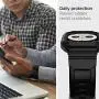 Spigen Rugged Armor Pro Designed for Apple Watch Case with Band for 44mm Series 5 / Series 4 - Black