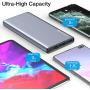 TOZO WB1 Portable Charger 10000mAh Super Slim and Light Fast Power Bank 18W PD+Quick Charge 3.0 High-Speed Charging External Battery Pack with USB C Input/Output for iPhone,iPad,Samsung and More Gray