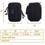 OneTigris MOLLE EDC Pouch (Black - Larger Capacity)