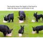 JWPC Bulldog Bowl Anti-Slip Dog Cat Dish Detachable Rubber Dog Bowl Pet Sterile Tilted Pet Feeder Slope Base