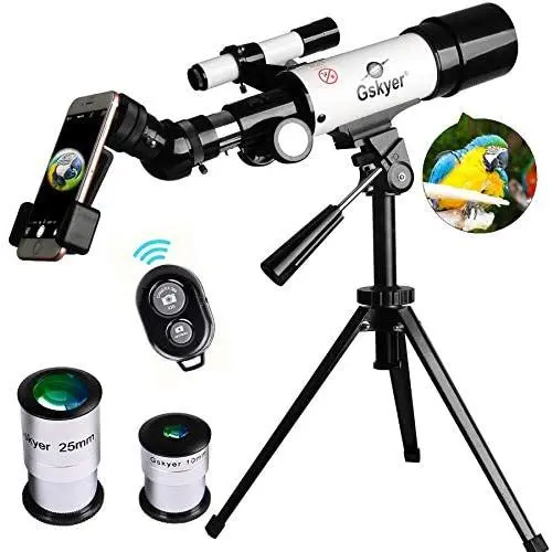 Gskyer Telescope, 60mm AZ Refractor Telescope, German Technology Travel Scope (Cell Phone Holder NOT included) Gskyer Telescope, 60mm AZ Refractor Telescope, German Technology Travel Scope (Cell Phone Holder NOT included)