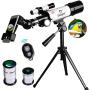 Gskyer Telescope, 60mm AZ Refractor Telescope, German Technology Travel Scope (Cell Phone Holder NOT included)